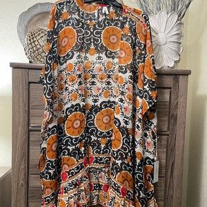 Bohemian style kimono